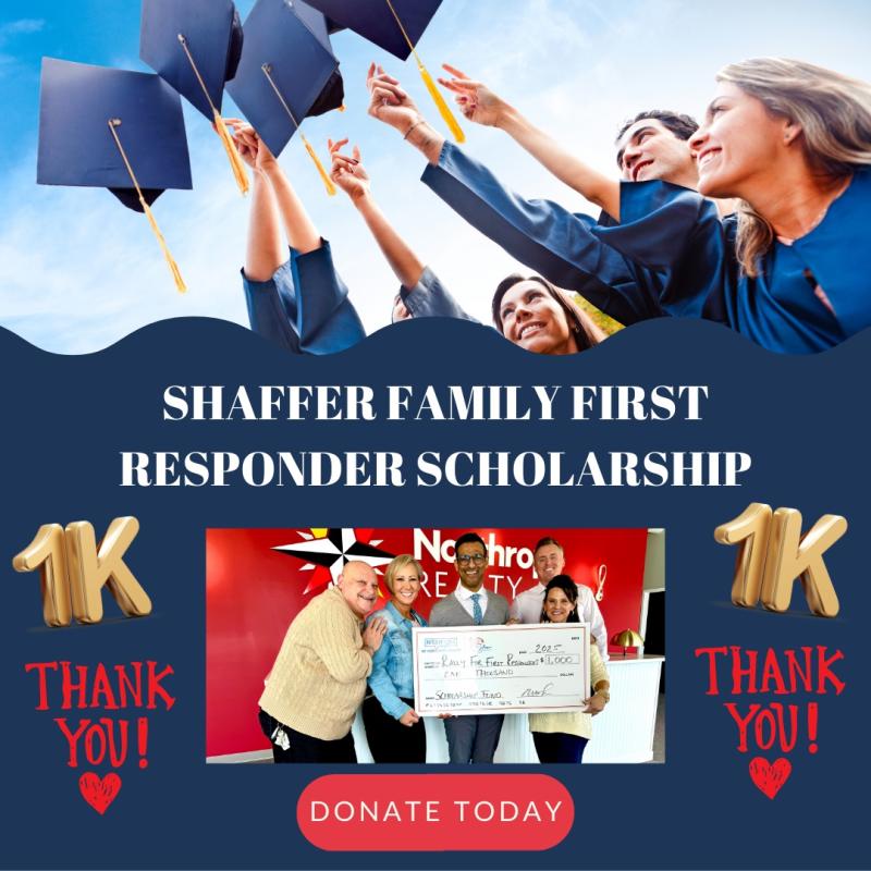 donate, scholarship, college first responders